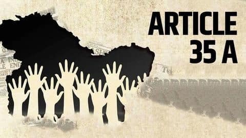 जम्मू-कश्मीर: क्या धारा 35A हटाने की चल रही तैयारी? जानें क्या है इससे जुड़ा पूरा विवाद जम्मू-कश्मीर: क्या धारा 35A हटाने की चल रही तैयारी? जानें क्या है इससे जुड़ा पूरा विवाद