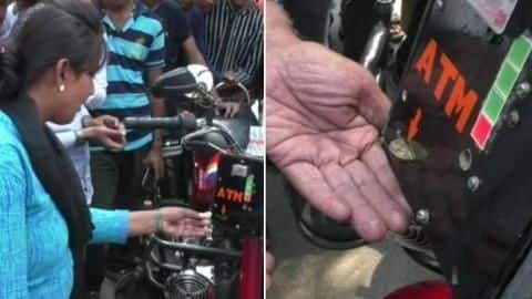 व्यक्ति ने बनाई "टार्जन" बाइक, आवाज़ सुनकर पैसे देता है बाइक पर लगा ATM, देखें वीडियो व्यक्ति ने बनाई "टार्जन" बाइक, आवाज़ सुनकर पैसे देता है बाइक पर लगा ATM, देखें वीडियो