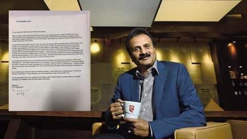 CCD के मालिक वीजी सिद्धार्थ लापता, चिट्ठी में लिखा- आयकर अधिकारी ने किया प्रताड़ित CCD के मालिक वीजी सिद्धार्थ लापता, चिट्ठी में लिखा- आयकर अधिकारी ने किया प्रताड़ित