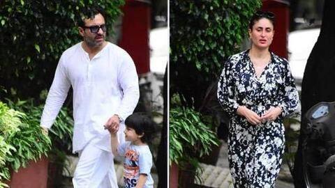 करीना और तैमूर के साथ बाहर घूमने निकले सैफ, मास्क न लगाने पर हुए ट्रोल करीना और तैमूर के साथ बाहर घूमने निकले सैफ, मास्क न लगाने पर हुए ट्रोल