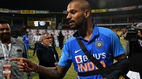 चोट के कारण शिखर धवन का न्यूजीलैंड जाना मुश्किल, जल्ह हो सकता है रिप्लेसमेंट का ऐलान चोट के कारण शिखर धवन का न्यूजीलैंड जाना मुश्किल, जल्ह हो सकता है रिप्लेसमेंट का ऐलान