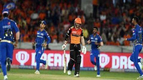 #MIvSRH: सुपर ओवर में मुंबई इंडियंस ने SRH को हराया, प्लेऑफ में किया क्वालीफाई #MIvSRH: सुपर ओवर में मुंबई इंडियंस ने SRH को हराया, प्लेऑफ में किया क्वालीफाई