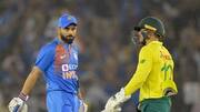 अगस्त के अंत में टी-20 सीरीज खेल सकती है भारत और दक्षिण अफ्रीका
