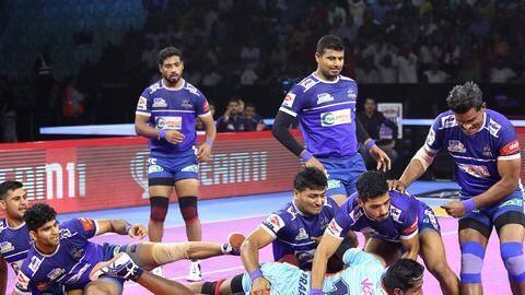 प्रो कबड्डी लीग 2019: विकास कंडोला का शानदार प्रदर्शन, हरियाणा स्टीलर्स ने बंगाल वारियर्स को हराया प्रो कबड्डी लीग 2019: विकास कंडोला का शानदार प्रदर्शन, हरियाणा स्टीलर्स ने बंगाल वारियर्स को हराया
