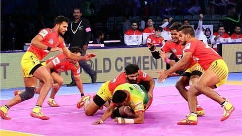 प्रो कबड्डी लीग 2018: गुजरात ने पटना पायरेट्स को 45-27 के बड़े अंतर से पीटा प्रो कबड्डी लीग 2018: गुजरात ने पटना पायरेट्स को 45-27 के बड़े अंतर से पीटा