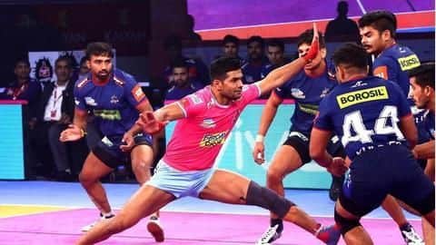 प्रो कबड्डी लीग 2018: हरियाणा की लगातार चौथी हार, जयपुर ने करीबी मुकाबले में दी मात प्रो कबड्डी लीग 2018: हरियाणा की लगातार चौथी हार, जयपुर ने करीबी मुकाबले में दी मात