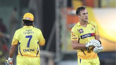 IPL: क्या है CSK की निरंतरता का राज? फाफ डू प्लेसी ने किया खुलासा IPL: क्या है CSK की निरंतरता का राज? फाफ डू प्लेसी ने किया खुलासा