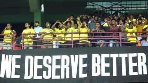 ISL 2018-19: केरला का खराब प्रदर्शन जारी, फैंस ने स्टेडियम जाने से किया किनारा ISL 2018-19: केरला का खराब प्रदर्शन जारी, फैंस ने स्टेडियम जाने से किया किनारा