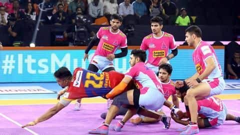प्रो कबड्डी लीग 2019: यूपी ने जयपुर और दिल्ली ने तेलुगू टाइटंस को हराया प्रो कबड्डी लीग 2019: यूपी ने जयपुर और दिल्ली ने तेलुगू टाइटंस को हराया