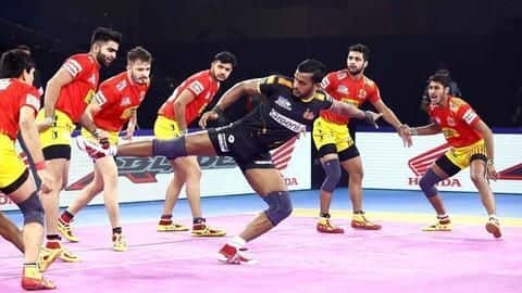 प्रो कबड्डी लीग 2019: गुजरात ने तेलुगू टाइटंस और तमिल थलाइवाज ने जयपुर को हराया प्रो कबड्डी लीग 2019: गुजरात ने तेलुगू टाइटंस और तमिल थलाइवाज ने जयपुर को हराया