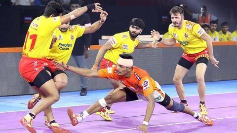 प्रो कबड्डी लीग 2019: पुणेरी ने गुजरात और हरियाणा ने थलाइवाज को हराया प्रो कबड्डी लीग 2019: पुणेरी ने गुजरात और हरियाणा ने थलाइवाज को हराया