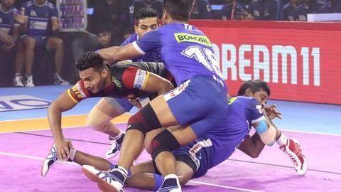 प्रो कबड्डी लीग 2019: विकास कंडोला और शानदार डिफेंस की बदौलत हरियाणा ने बेंगलुरु को हराया प्रो कबड्डी लीग 2019: विकास कंडोला और शानदार डिफेंस की बदौलत हरियाणा ने बेंगलुरु को हराया