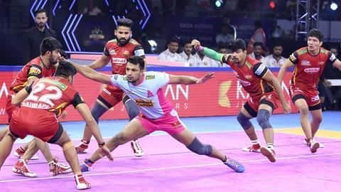 प्रो कबड्डी लीग 2019: पंचकुला लेग के आखिरी दिन जयपुर और हरियाणा रहे विजयी प्रो कबड्डी लीग 2019: पंचकुला लेग के आखिरी दिन जयपुर और हरियाणा रहे विजयी