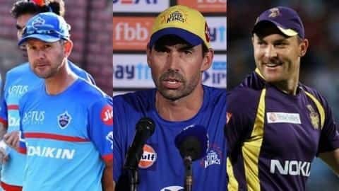 IPL 2020: आठों टीमों के कोचों, उनके आंकड़ों और अनुभव पर एक नजर IPL 2020: आठों टीमों के कोचों, उनके आंकड़ों और अनुभव पर एक नजर
