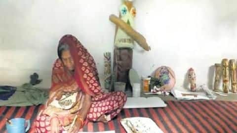 मध्य प्रदेश की बुज़ुर्ग आदिवासी महिला की पेंटिंग्स इटली प्रदर्शनी में लगी, मिल रही वैश्विक पहचान मध्य प्रदेश की बुज़ुर्ग आदिवासी महिला की पेंटिंग्स इटली प्रदर्शनी में लगी, मिल रही वैश्विक पहचान