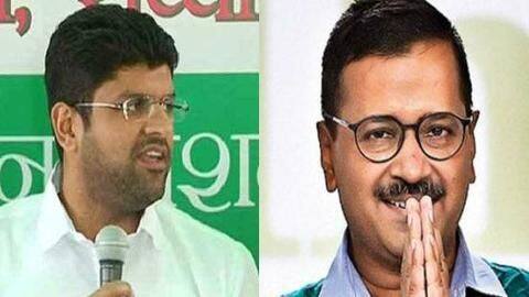 हरियाणा में केजरीवाल ने मिलाया दुष्यंत चौटाला से हाथ, साथ मिलकर चुनाव लड़ेंगी JJP और AAP हरियाणा में केजरीवाल ने मिलाया दुष्यंत चौटाला से हाथ, साथ मिलकर चुनाव लड़ेंगी JJP और AAP