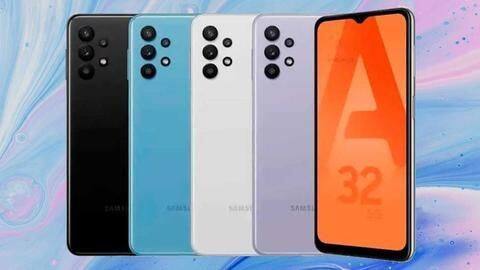 सैमसंग ने लॉन्च किया 5G स्मार्टफोन गैलेक्सी A32, दिए गए चार रियर कैमरे सैमसंग ने लॉन्च किया 5G स्मार्टफोन गैलेक्सी A32, दिए गए चार रियर कैमरे