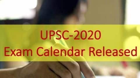 UPSC Exam Calendar 2020: जारी हुआ कैलेंडर, जानें कब होगी कौन सी परीक्षा UPSC Exam Calendar 2020: जारी हुआ कैलेंडर, जानें कब होगी कौन सी परीक्षा