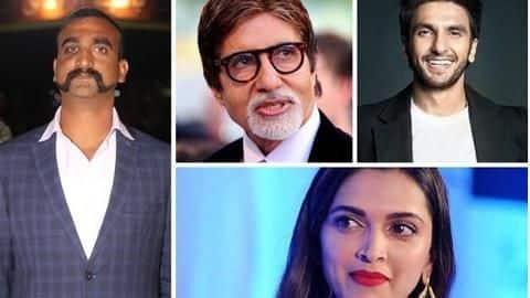 वतन वापसी पर विंग कमांडर का बॉलीवुड ने किया 'अभिनंदन', यूं किया स्वागत वतन वापसी पर विंग कमांडर का बॉलीवुड ने किया 'अभिनंदन', यूं किया स्वागत