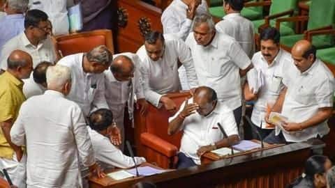 कर्नाटक: विधानसभा में विश्वास मत पर बहस, बागी विधायकों पर लागू होगा कांग्रेस का व्हिप कर्नाटक: विधानसभा में विश्वास मत पर बहस, बागी विधायकों पर लागू होगा कांग्रेस का व्हिप