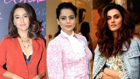 कंगना के 'बी ग्रेड एक्ट्रेस' के बयान पर अब स्वरा और तापसी ने दिया ऐसा जवाब कंगना के 'बी ग्रेड एक्ट्रेस' के बयान पर अब स्वरा और तापसी ने दिया ऐसा जवाब