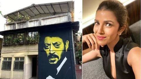 इस घर की दीवार पर बना इरफान के चेहरे का आर्ट, निमरत कौर ने किया शेयर इस घर की दीवार पर बना इरफान के चेहरे का आर्ट, निमरत कौर ने किया शेयर