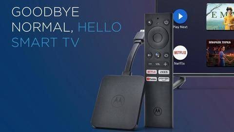 मोटोरोला 4K एंड्रॉयड टीवी स्टिक भारत में लॉन्च, इतनी है कीमत मोटोरोला 4K एंड्रॉयड टीवी स्टिक भारत में लॉन्च, इतनी है कीमत