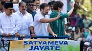राहुल गांधी सांसदी जाने के बाद पहली बार वायनाड पहुंचे, प्रियंका के साथ किया रोड शो