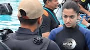 रश्मिका मंदाना का पानी के अंदर जबरदस्त एक्शन, बनीं ऐसा करने वाली भारत की पहली अभिनेत्री