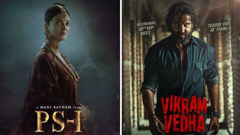 बॉक्स ऑफिस: 'पोन्नियन सेल्वन' और 'विक्रम वेधा' ने पहले दिन कितने रुपये कमाए? बॉक्स ऑफिस: 'पोन्नियन सेल्वन' और 'विक्रम वेधा' ने पहले दिन कितने रुपये कमाए?