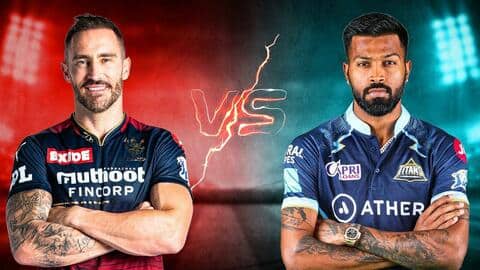 RCB बनाम GT: टॉस जीतकर गुजरात ने पहले बल्लेबाजी चुनी, जानें दोनों टीमों की प्लेइंग इलेवन RCB बनाम GT: टॉस जीतकर गुजरात ने पहले बल्लेबाजी चुनी, जानें दोनों टीमों की प्लेइंग इलेवन