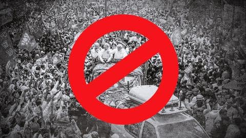 कोरोना संकट: 11 फरवरी तक बढ़ाया गया चुनावी रैलियों और रोड शो पर प्रतिबंध कोरोना संकट: 11 फरवरी तक बढ़ाया गया चुनावी रैलियों और रोड शो पर प्रतिबंध