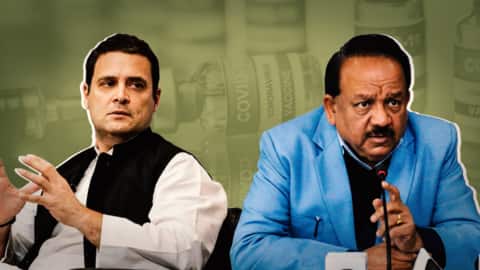 राहुल ने उठाया वैक्सीन की कमी का मुद्दा, स्वास्थ्य मंत्री बोले- उनकी समस्या क्या है? राहुल ने उठाया वैक्सीन की कमी का मुद्दा, स्वास्थ्य मंत्री बोले- उनकी समस्या क्या है?