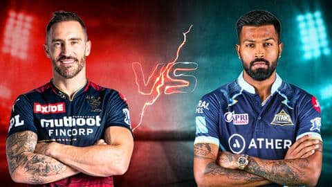 RCB बनाम GT: जानें मुकाबले की ड्रीम इलेवन, मैच प्रीव्यू और अन्य अहम आंकड़े RCB बनाम GT: जानें मुकाबले की ड्रीम इलेवन, मैच प्रीव्यू और अन्य अहम आंकड़े