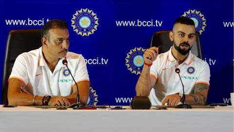 दो जगहों पर दो भारतीय टीम का खेलना हो सकती है आम बात- कोहली और शास्त्री दो जगहों पर दो भारतीय टीम का खेलना हो सकती है आम बात- कोहली और शास्त्री