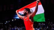 एशियाई खेल 2026: पहलवान सुजीत कलकल ने रचा इतिहास, पिछड़ने के बाद जीता स्वर्ण पदक
