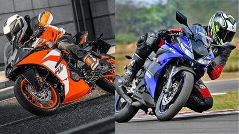 स्पोर्ट्स सेगमेंट की टॉप बाइक्स यामाहा YZF R15 V3 बनाम KTM RC 125, जानें सारे फीचर्स स्पोर्ट्स सेगमेंट की टॉप बाइक्स यामाहा YZF R15 V3 बनाम KTM RC 125, जानें सारे फीचर्स