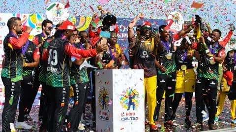 CPL 2021: फाइनल में सेंट लुसिया को हराकर सेंट किट्स एंड नेविस पैट्रियट्स बना चैंपियन CPL 2021: फाइनल में सेंट लुसिया को हराकर सेंट किट्स एंड नेविस पैट्रियट्स बना चैंपियन