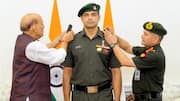 नीरज चोपड़ा लेफ्टिनेंट कर्नल बने, रक्षामंत्री राजनाथ सिंह और थल सेना प्रमुख ने दी उपाधि 