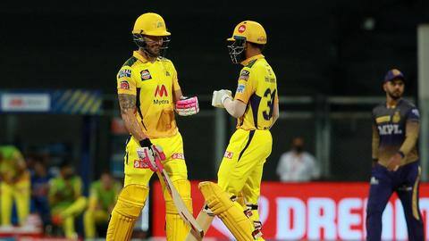 CSK बनाम KKR: रुतुराज-डुप्लेसी के अर्धशतक की मदद से चेन्नई ने बनाया बड़ा स्कोर CSK बनाम KKR: रुतुराज-डुप्लेसी के अर्धशतक की मदद से चेन्नई ने बनाया बड़ा स्कोर