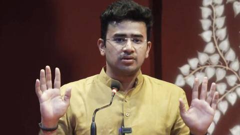 भाजपा सांसद तेजस्वी सूर्या के हिंदुओं की 'घर वापसी' वाले बयान पर छिड़ा विवाद, दी सफाई भाजपा सांसद तेजस्वी सूर्या के हिंदुओं की 'घर वापसी' वाले बयान पर छिड़ा विवाद, दी सफाई