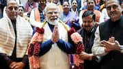 प्रधानमंत्री मोदी का NDA सांसदों की बैठक में अभिवादन, बोले- हमारे धैर्य का फल मिला
