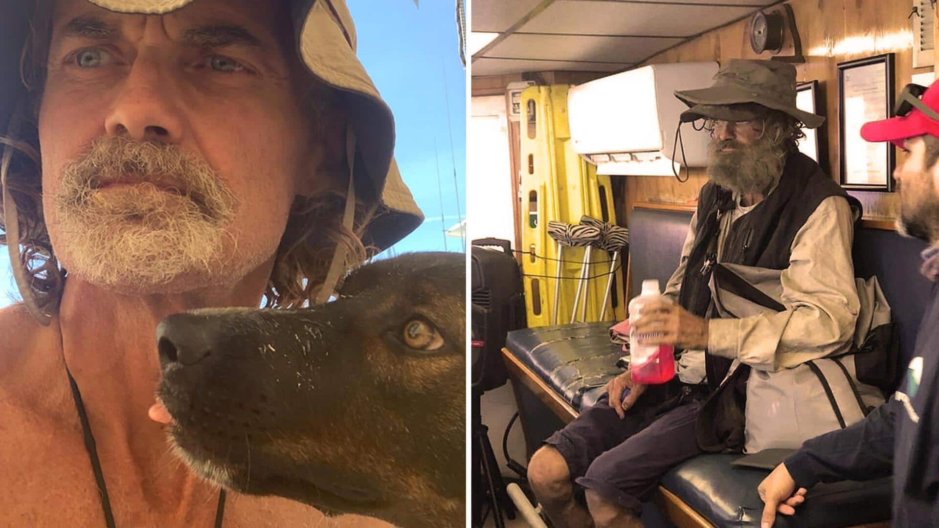 ऑस्ट्रेलियाई व्यक्ति और कुत्ते को समुद्र से 3 महीने बाद बचाया गया, मछली खाकर रहे जिंदा