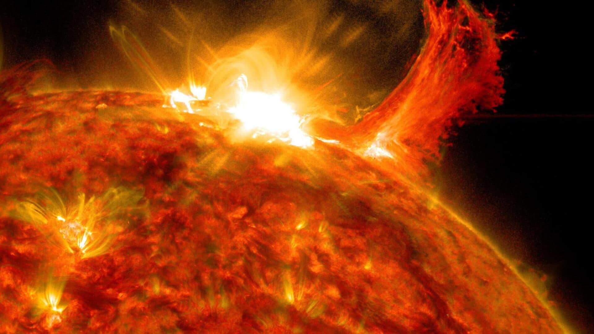 सनस्पॉट में विस्फोट से उत्पन्न हुआ CME क्लाउड, पृथ्वी पर आ सकता है सौर तूफान