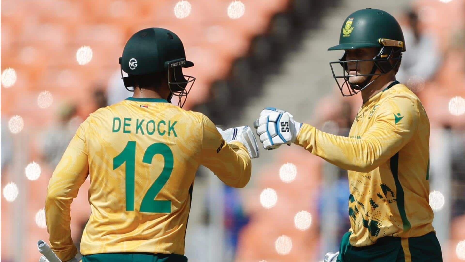 टी-20 विश्व कप 2026: क्विंटन डिकॉक और रयान रिकेल्टन ने जड़े अर्धशतक, ये रिकॉर्ड्स बनाए