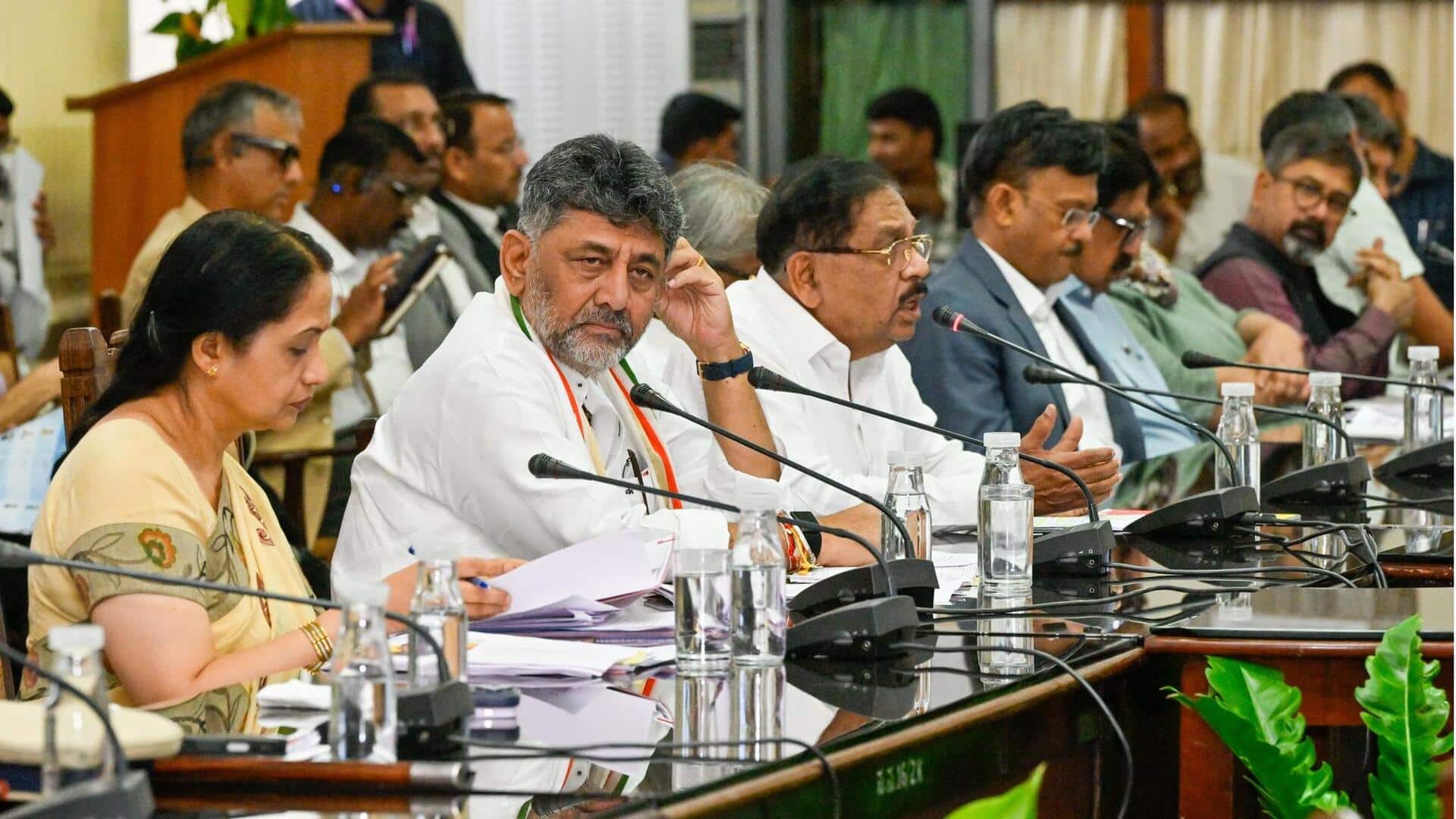 डीके शिवकुमार की पहली कैबिनेट बैठक: छात्रों को मुफ्त बस पास, शहर-गांवों में 'भारत जोड़ो संघ'