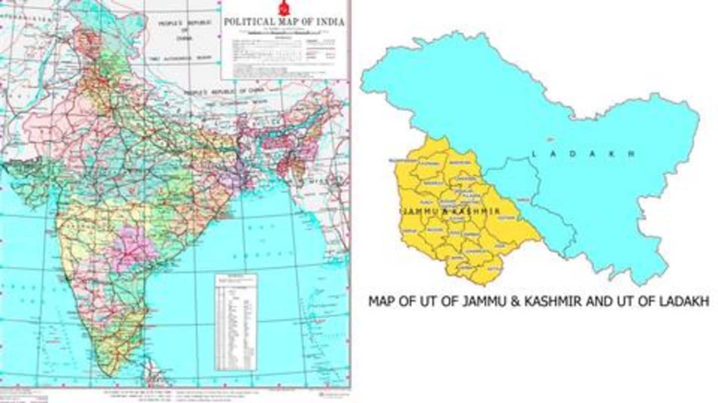 जारी हुआ देश का नया नक्शा, अब भारत में 28 राज्य, 9 केंद्र शासित प्रदेश