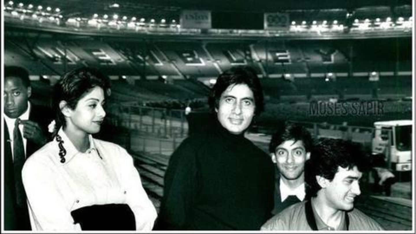 अमिताभ बच्चन ने शेयर की आमिर, सलमान और श्रीदेवी के साथ तस्वीर, जानें ख़ासियत