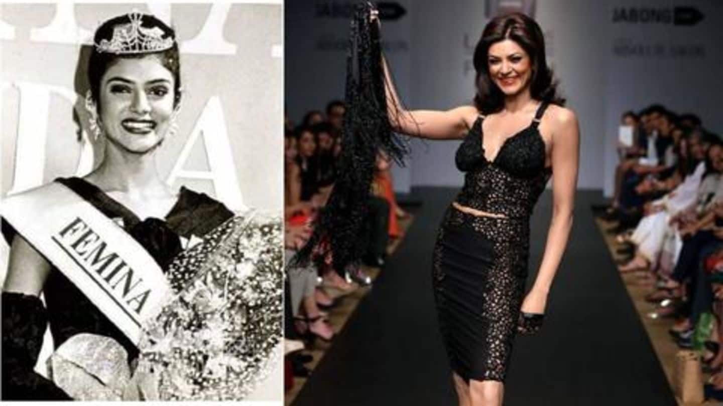 सरोजनी मार्किट के कपड़े का गाउन और जुराबों के गल्वस पहनकर मिस इंडिया बनी थीं सुष्मिता