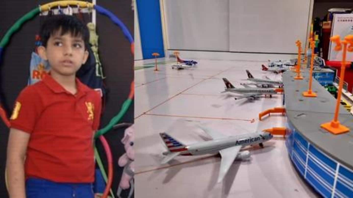 नौ वर्षीय बच्चे ने बनाया दिल्ली एयरपोर्ट का मॉडल, अथॉरिटी की तरफ से मिला खास तोहफा